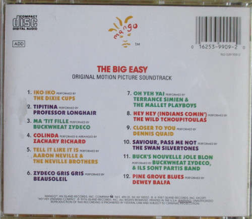 The Big Easy - Soundtrack CD Import