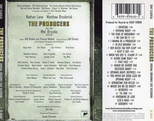 The Producers - Original Broadway Cast Recording CD Import
