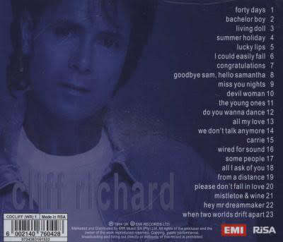 Cliff Richard - Platinum - All the Hits CD