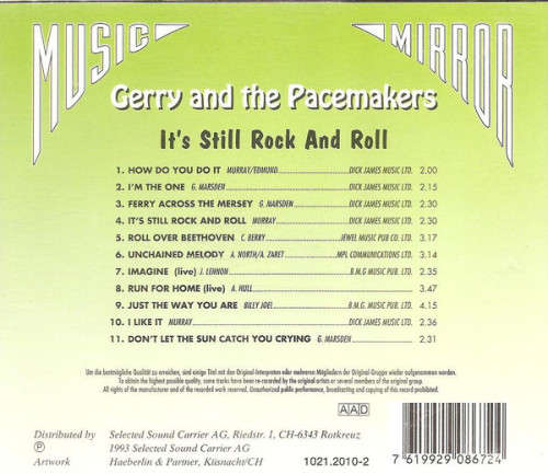 Gerry and the Pacemakers - It`s Still Rock `n Roll CD Import
