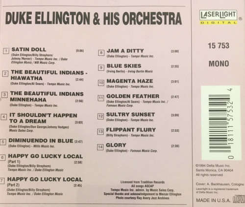 Duke Ellington - Jazz Collector Edition CD Import