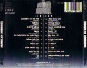 Marilyn Monroe - Legends CD Import