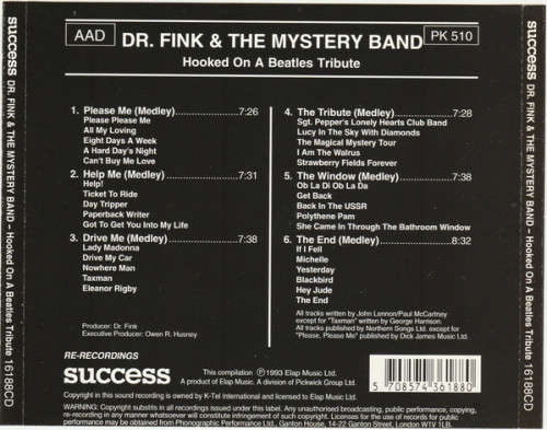 Dr. Fink and the Mystery Band - Hooked On a Beatles Tribute CD Import