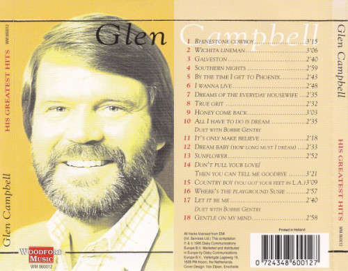 Glen Campbell - Southern Nights - His Greatest Hits CD Import