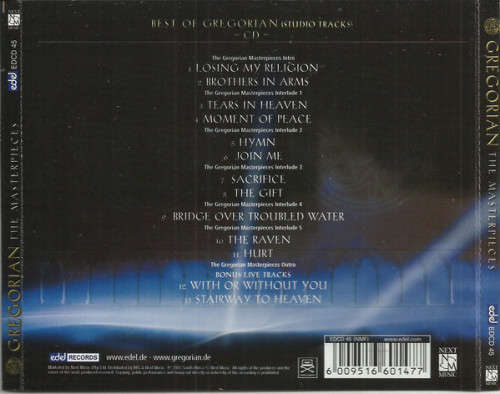 Gregorian - The Masterpieces CD