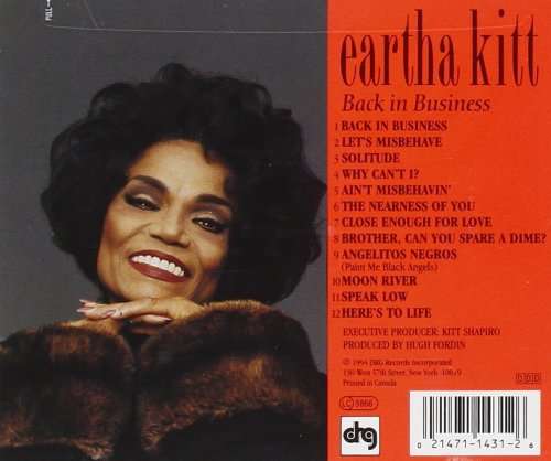 Eartha Kitt - Back In Business CD Import
