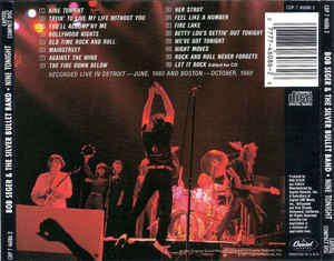 Bob Seger & the Silver Bullet Band - Nine Tonight CD Import