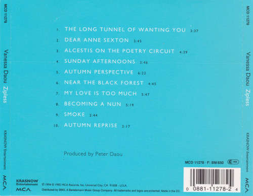 Vanessa Daou - Zipless CD Import