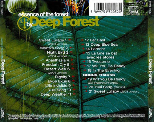 Deep Forest - Essence of the Forest CD Import Sealed
