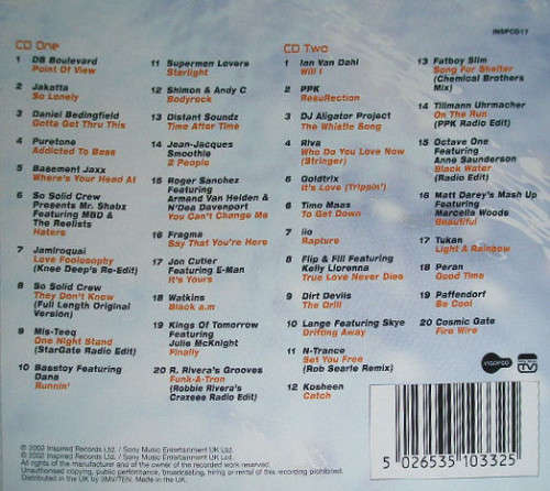 Various - Club Hits 2002 Double CD Import Sealed