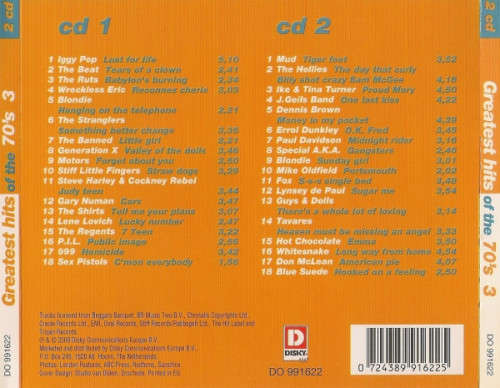 Greatest Hits of the 70's - Various Double CD's Vol. 2,3 + 4 (6x CD's In total) Import