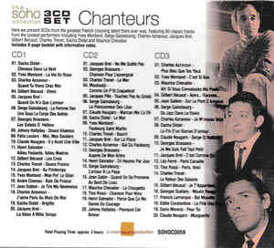 Various - Chanteurs 3x CD Set Import Sealed