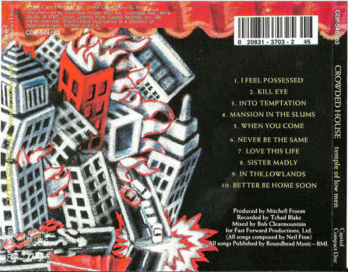 Crowded House - Temple of Low Men CD Import