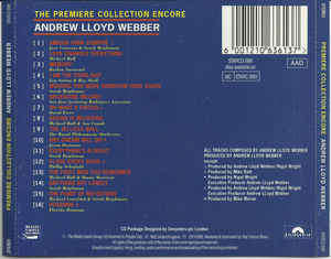 Andrew Lloyd Webber - Premiere Collection Encore CD