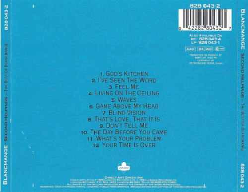 Blancmange - Second Helpings (Best of) CD Import