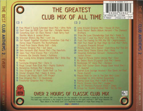 Various - Best Club Anthems 2...Ever! Double CD Import