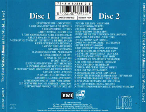 Various - Best Sixties Album In the World...Ever! Double CD