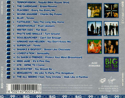Big Hits 97, 98, 98v2, 99, 99v2, 2000, 2000v2 Complete Set CD