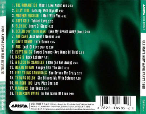 Various - Ultimate New Wave Party 1998 (80`s Compilation) CD Import