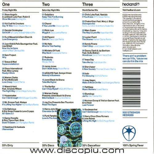 Hed Kandi The Mix: Spring 2009 - Double CD Import Sealed