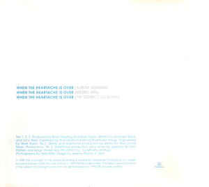 Tina Turner - When the Heartache Is Over Maxi Single CD Import