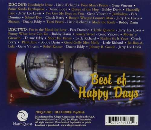 Various - Best o Happy Days Double CD Import
