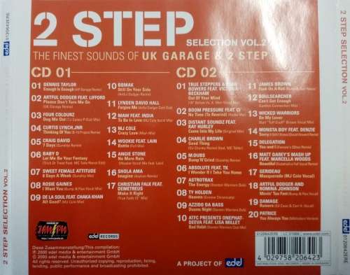 Various - 2 Step Selection Vol.2 (Finest Sounds of UK Garage and 2 Step) Double CD Import