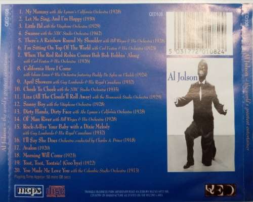Al Jolson - Vintage Recordings 1913-1942 CD Import