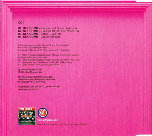 Tom Jones and Mousse T. - Sex Bomb Maxi Single CD Import