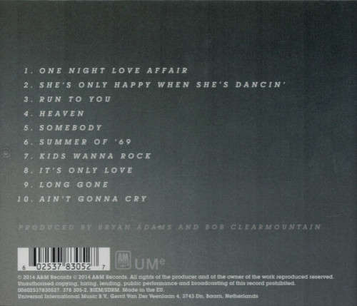 Bryan Adams - Reckless CD Import Reissue