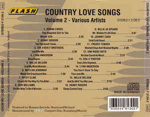 Various - Country Love Songs Volume 2 CD Import