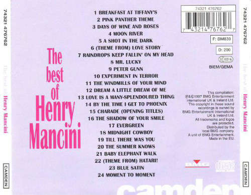 Henry Mancini - Best of CD Import