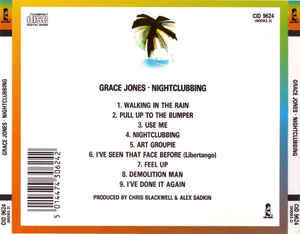 Grace Jones - Nightclubbing CD Import