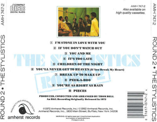 Stylistics - Round 2 CD Import