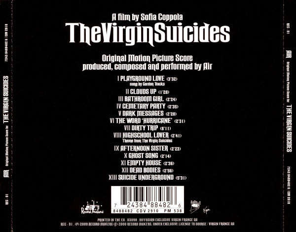 AIR - Original Motion Picture Score For the Virgin Suicides CD Import