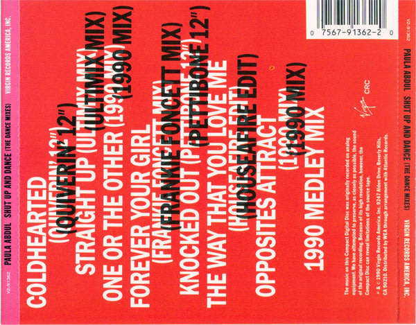 Paula Abdul - Shut Up and Dance (Dance Mixes) CD Import