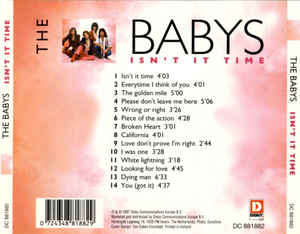 Babys - Isn`t It Time CD Import