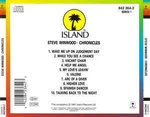 Steve Winwood - Chronicles CD Import