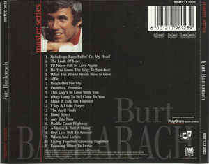 Burt Bacharach - Master Series CD