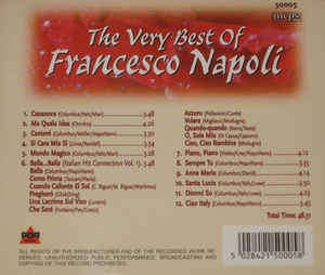 Francesco Napoli - Very Best of CD Import