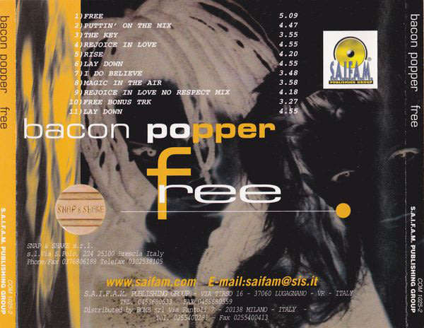 Bacon Popper - Free CD Import Sealed