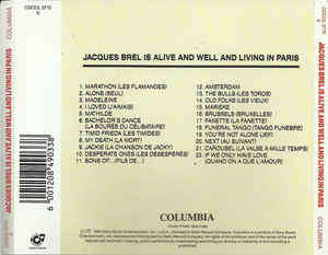 Eric Blau and Mort Shuman - Jacques Brel Is Alive And Well and Living In Paris CD