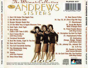 Andrews Sisters - Ultimate Collection CD Import