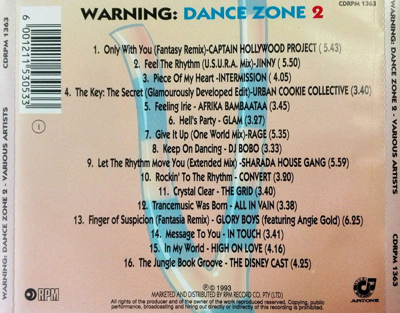 Various - Warning: Dance Zone 2 CD