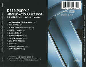 Deep Purple - Knocking At Your Back Door: Best of In the 80`s CD Import