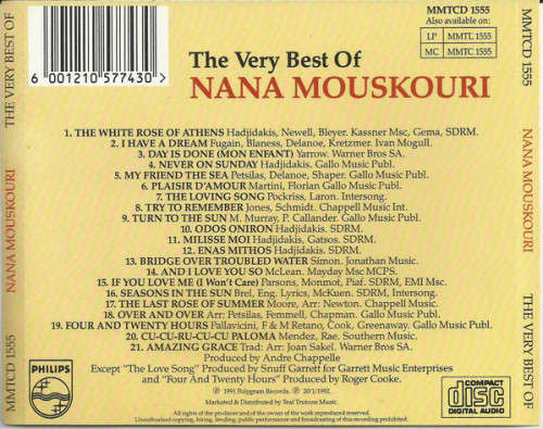 Nana Mouskouri - Very Best of CD