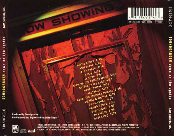 Soundgarden - Down On the Upside CD Import