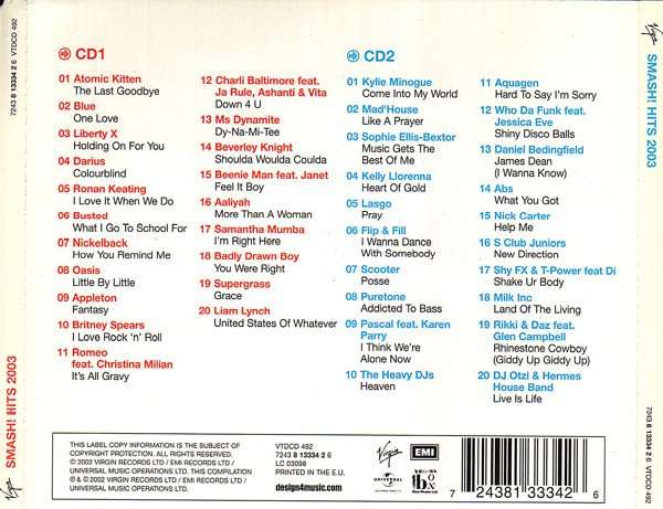 Various - Smash! Hits 2003 CD Import