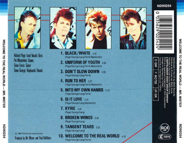 Mr. Mister - Welcome To the Real World CD Import