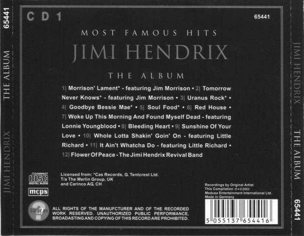 Jimi Hendrix - The Album (Most Famous Hits) Double CD Import